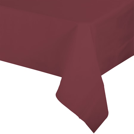 Smarty Had A Party 54 x 108 Burgundy Rectangular Disposable Plastic Tablecloths 96 Tablecloths, 96PK 813270-BR-CASE
